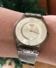 Swatch Skin Metal Knit watch