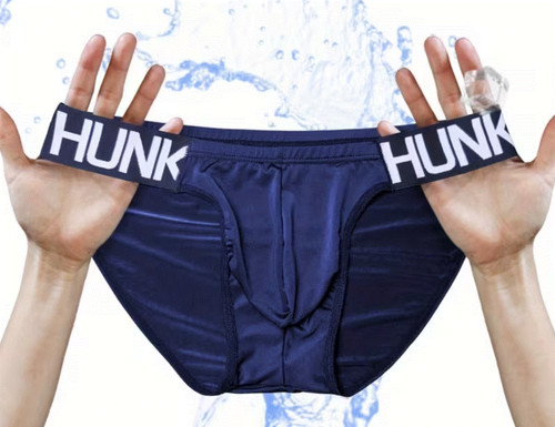 New men sexy deep - blue, silky