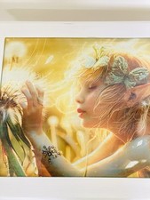 Decoupaged Dandelion Fairy Table Chalk Painted Upcycled Furniture Shabby Chic