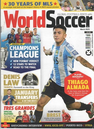 World soccer magazine march - world,