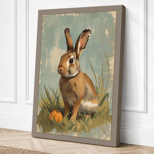 Pastoral rabbit study - rabbit,