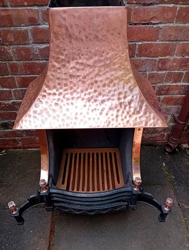 Cast iron fire place - fire,