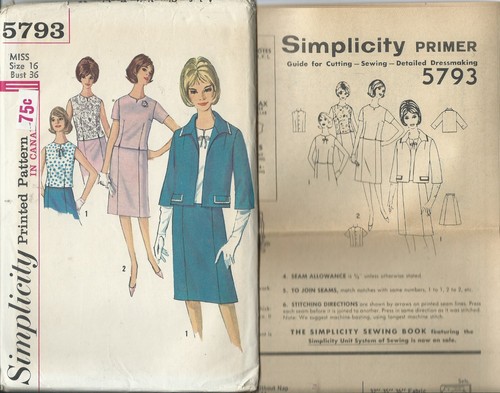 5793 sewing pattern - , 60's