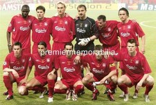 LIVERPOOL FC 2005 CHAMPIONS LEAGUE FINAL STEVEN GERRARD JAMIE CARRAGHER A4 PRINT