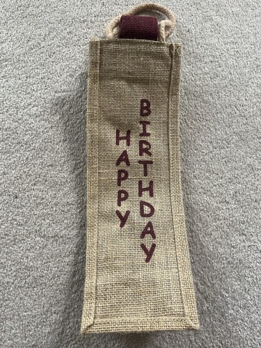 Hessian wine bottle bags.