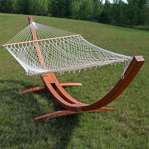 Double rope hammock with stand - double,