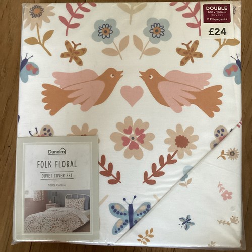 Dunelm folk floral double - dunelm,