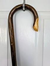Traditional Wooden Shepherd's Crook / Walking Staff Rustic Country Stick 108cm