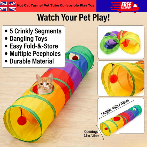 Cat tunnel pet play - pet, tube