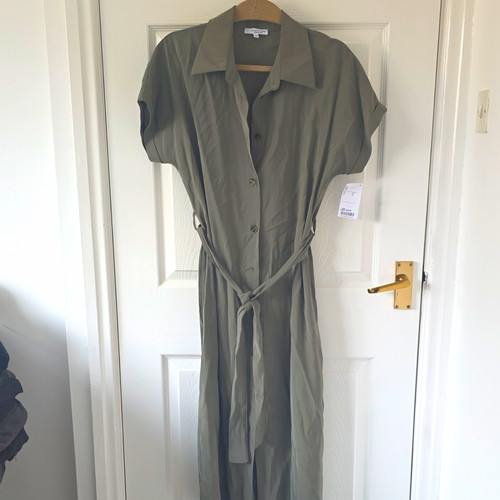 Vanessa zani green shirt dress - vanessa,
