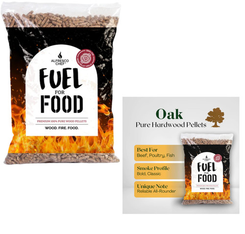 Hardwood bbq oak flavour - oak,