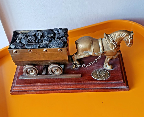 Brass welsh coal - welsh, mining