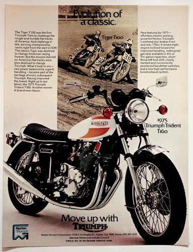 Norton triumph 1975 trident - norton,