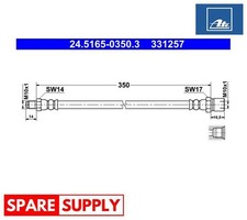 BRAKE HOSE FOR PORSCHE 356