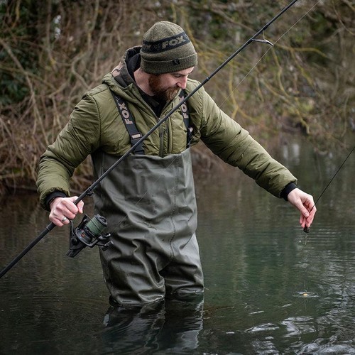 Fox khaki waders new - waders, carp