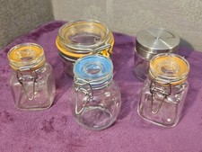 Collection of 5 Storage Jars - 4x Clip-Lock incl Kilner + 1 with Shaker Lid