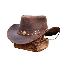 Leather Cowboy hat Worn as