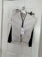 Zara Cream Puffa Gilet With