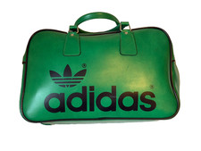Vintage 1970s Green Adidas Bag by Peter Black