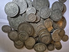 Pre 1947 Silver500 50% British Coins 35g - Half Crowns, Two Shillings, Shillings