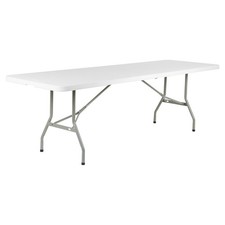 Large 8ft Folding Trestle Table Outdoor Camping/Fete/Garden/Catering #546