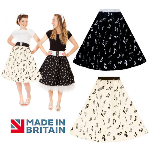 Girls music skirt - music, note