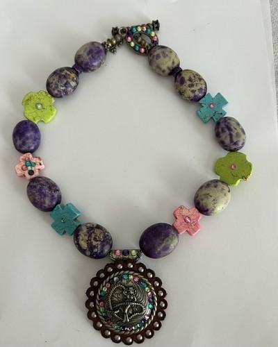Necklace cowgirl rodeo trigg - necklace,