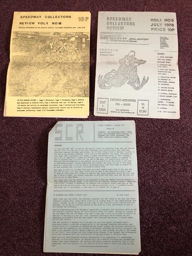 Speedway magazines 3 - speedway, x