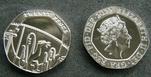 2022 20p twenty pence - twenty, coin