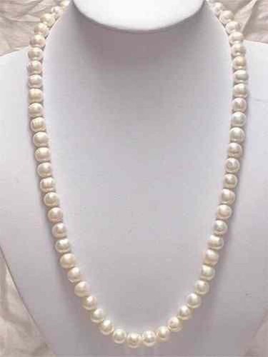 Beautiful 8mm natural - 7-8mm, white
