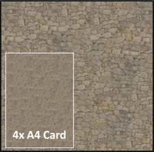 Model Railway Scenery OO Gauge 00 - Sheet Textures & Designs Printed on Card