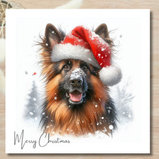 Christmas German Shepherd