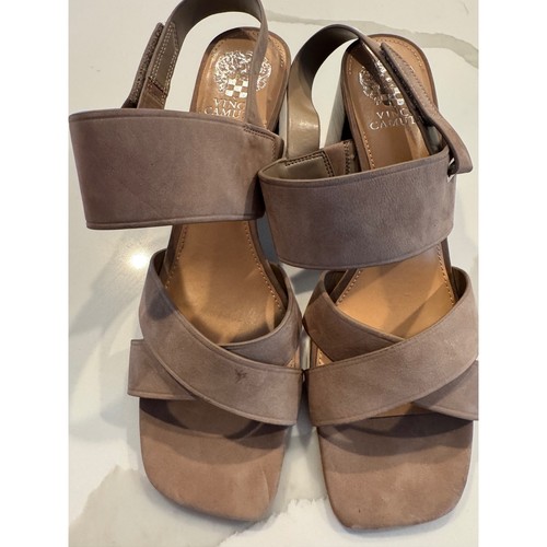 Vince camuto taupe - suede, block