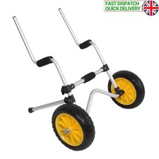 Aluminum Kayak Trolley Boat Canoe Cart Carrier Vertical Dolly Trailer Heavy Duty