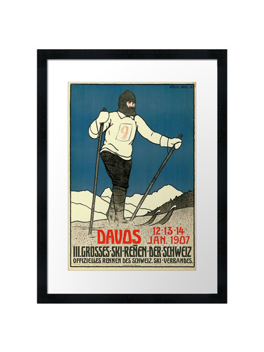 Vintage ski race - vintage, wall
