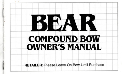 Fred bear compound bow pn74494 - fred,