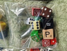 10 assorted dice mostly 6