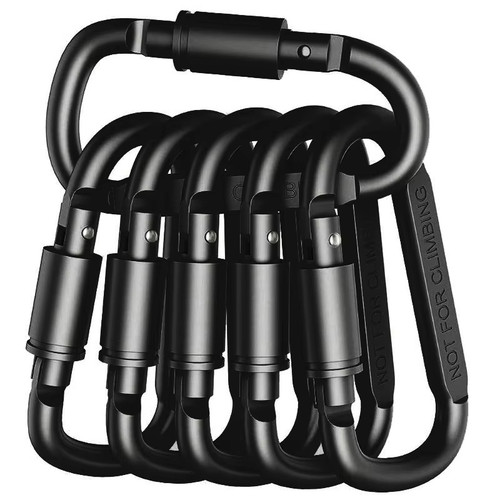 6pcs carabiner clips - carabiner, hooks