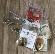 Variety Club The Gold Heart Day Appeal Charity Badges  x 9  (1992- 2000) Job Lot
