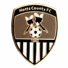 New Notts County Football Crest Pin Badge, Notts County Crest Souvenir Pin Badge