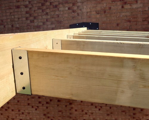 Downwards angled rafter - downwards,