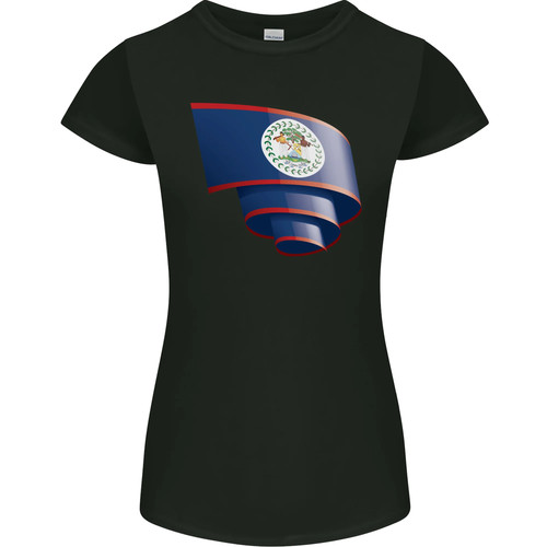 Curled belize flag - flag, belizean