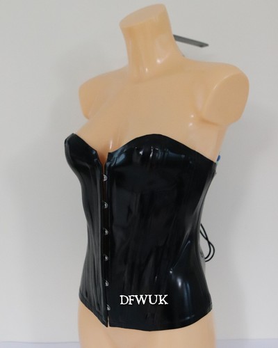 Made black latex overbust - uk,