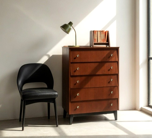 Mid century teak chest of - mid,