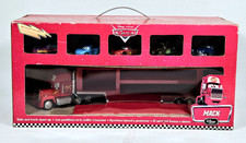 Disney Store Mack Transporter Truck & 5 DieCast Cars Doc Mater Sally Ramone Set