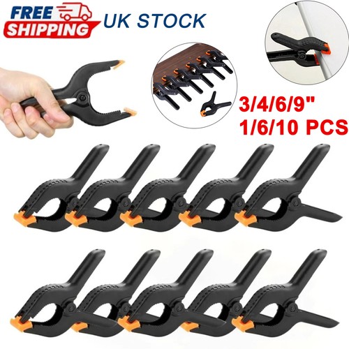 Plastic spring clamps - 3/4/6/9",
