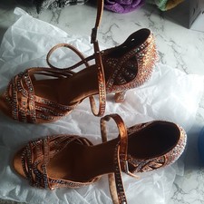 Latin Dance Shoes, orange