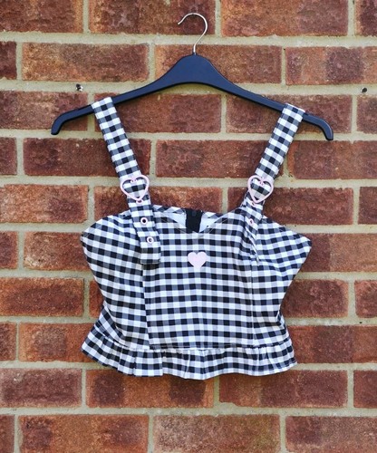 Lazy oaf white black - black, crop