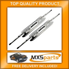 MX5 Chrome 18" Windscreen Wiper Blades Pair Mazda MX-5 Mk2 Mk2.5 NB 1998>2005