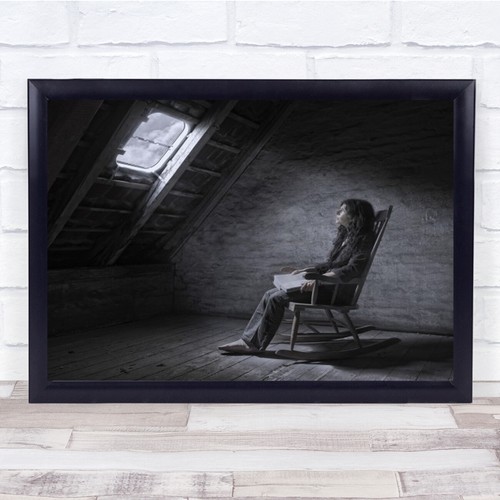 Girl rocking chair portrait - chair,